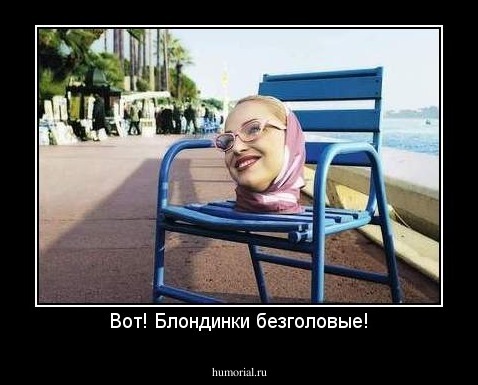 Вот! Блондинки безголовые!