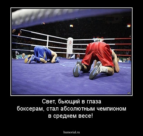 Свет, бьющий в глаза боксерам, стал абсолютным чемпионом в среднем весе! 