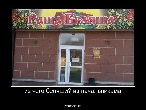 из чего беляши? из начальникама