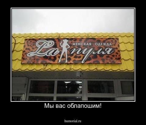 Мы вас облапошим!