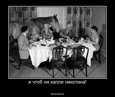 и чтоб ни капли никотина!
