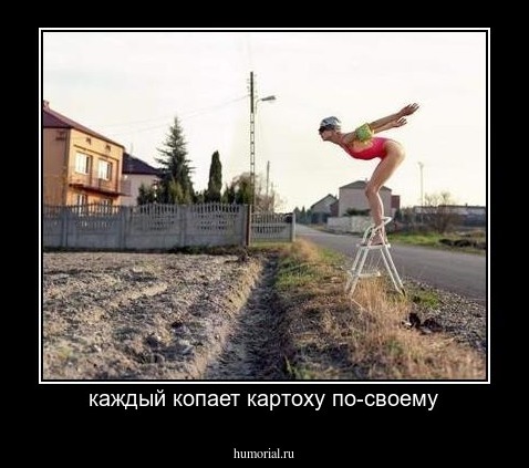 каждый копает картоху по-своему