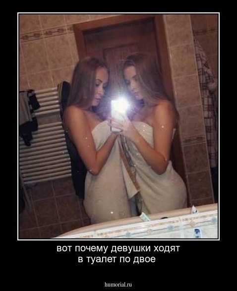 вот почему девушки ходят в туалет по двое