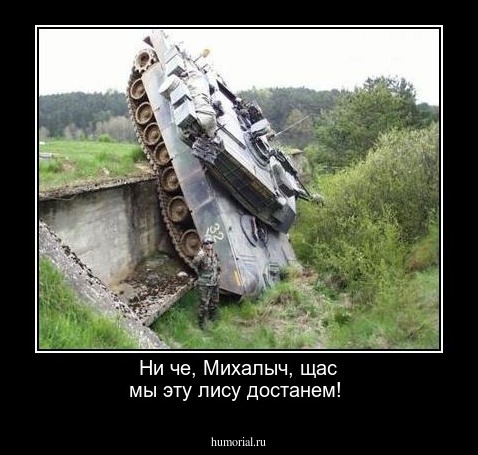 Ни че, Михалыч, щас мы эту лису достанем!