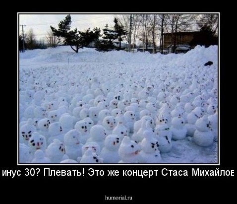 Минус 30? Плевать! Это же концерт Стаса Михайлова!