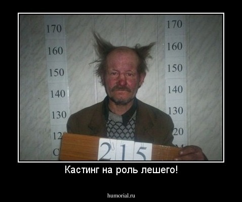 Кастинг на роль лешего!