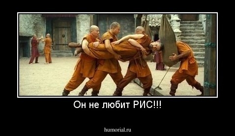 Он не любит РИС!!!