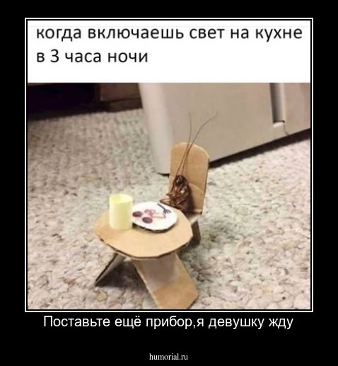 Поставьте ещё прибор,я девушку жду