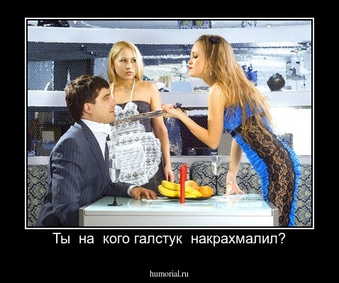 Ты  на  кого галстук  накрахмалил?