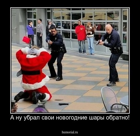 А ну убрал свои новогодние шары обратно!