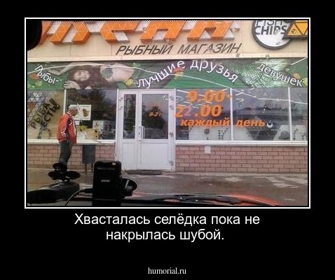 Хвасталась селёдка пока не накрылась шубой.