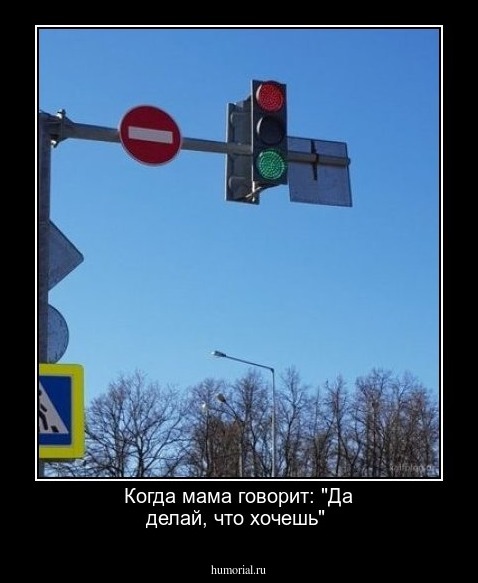 Когда мама говорит: "Да делай, что хочешь"