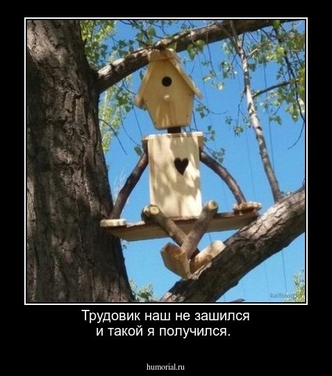 Трудовик наш не зашился и такой я получился.
