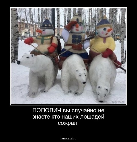 ПОПОВИЧ вы случайно не знаете кто наших лошадей сожрал