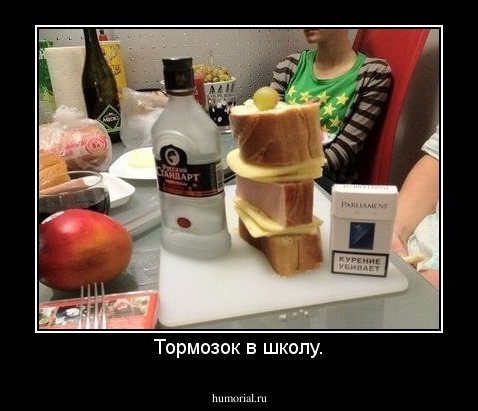 Тормозок в школу.