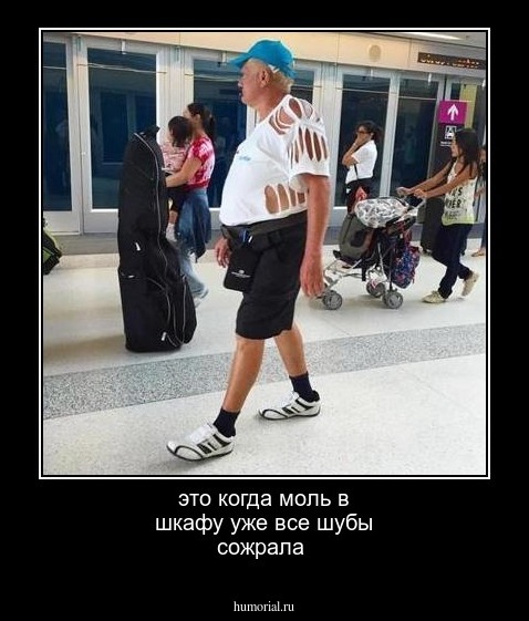 это когда моль в шкафу уже все шубы сожрала 
