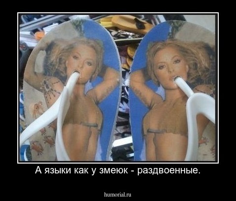 А языки как у змеюк - раздвоенные.
