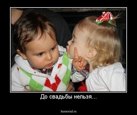 До свадьбы нельзя...