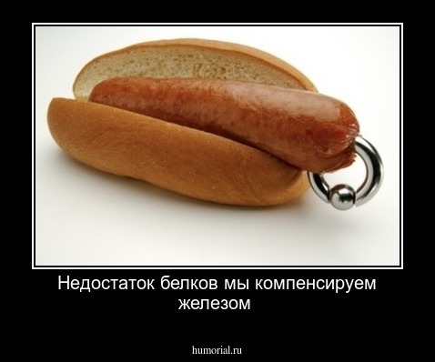 Недостаток белков мы компенсируем железом