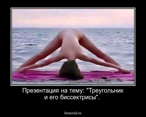 Презентация на тему: "Треугольник и его биссектрисы".