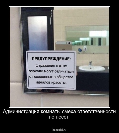 Администрация комнаты смеха ответственности не несет