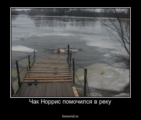 Чак Норрис помочился в реку
