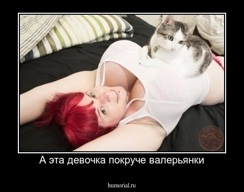 А эта девочка покруче валерьянки
