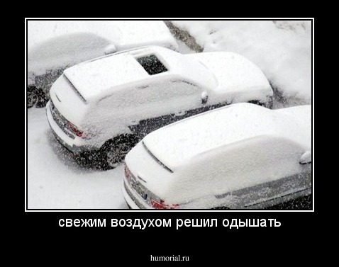 свежим воздухом решил одышать