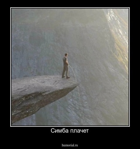 Симба плачет