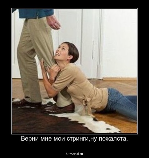 Верни мне мои стринги,ну пожалста.