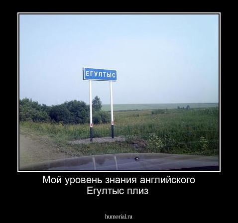 Мой уровень знания английского Егултыс плиз 