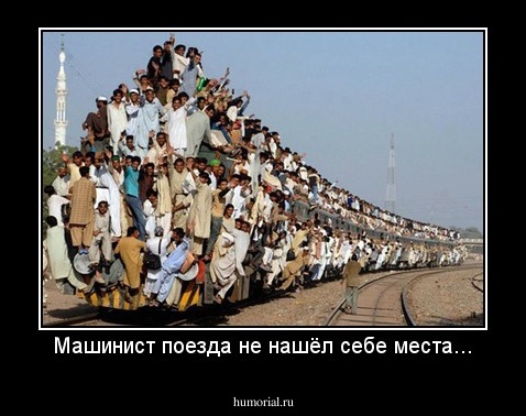 Машинист поезда не нашёл себе места...