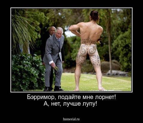 Бэрримор, подайте мне лорнет! А, нет, лучше лупу!