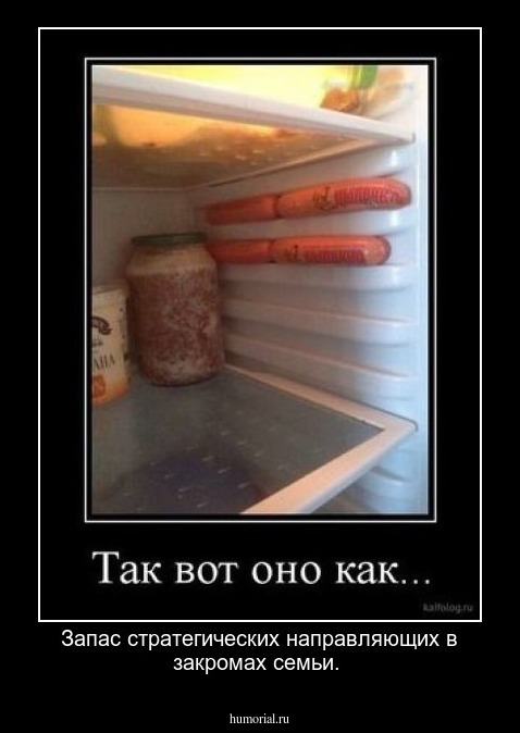 Запас стратегических направляющих в закромах семьи.