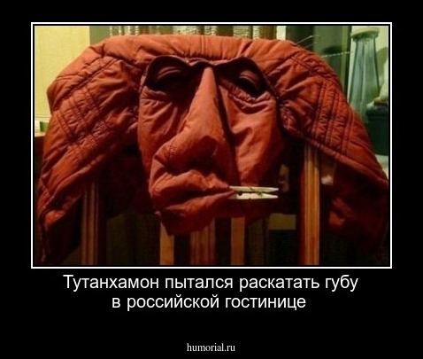 Тутанхамон пытался раскатать губу в российской гостинице