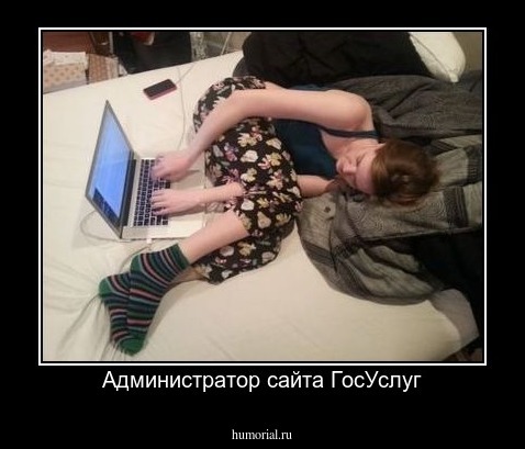 Администратор сайта ГосУслуг