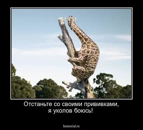Отстаньте со своими прививками, я уколов боюсь!