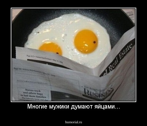 Многие мужики думают яйцами...