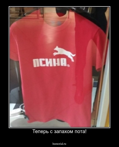 Теперь с запахом пота!