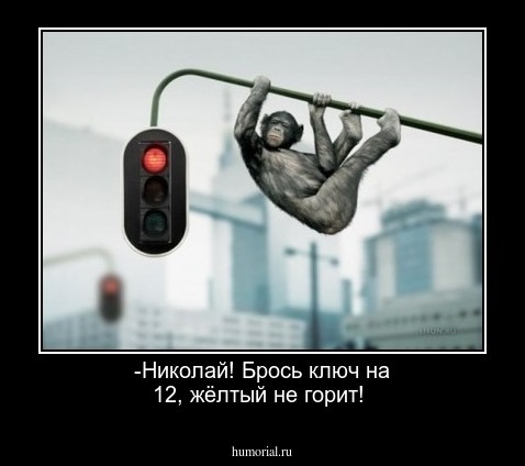 -Николай! Брось ключ на 12, жёлтый не горит!