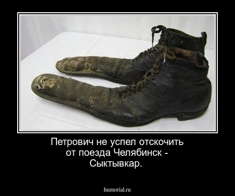 Петрович не успел отскочить от поезда Челябинск - Сыктывкар.