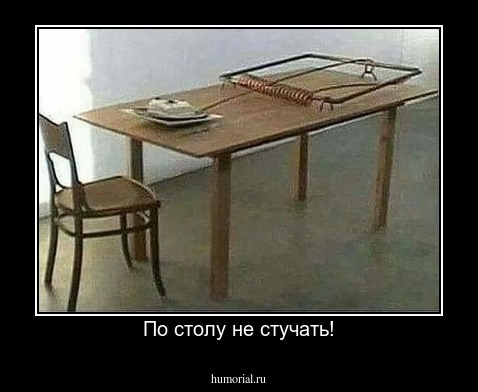 По столу не стучать!