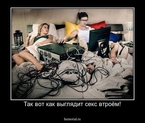 Так вот как выглядит секс втроём!