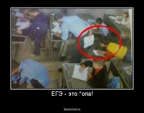 ЕГЭ - это *опа!