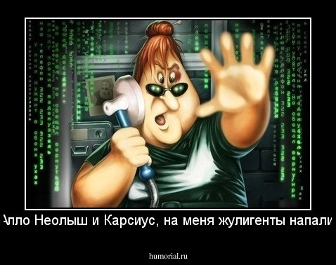 Алло Неолыш и Карсиус, на меня жулигенты напали.