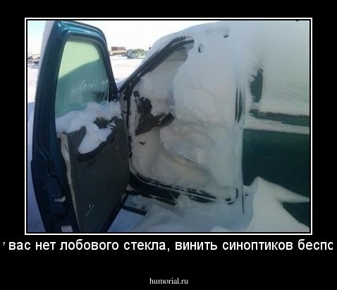 Если у вас нет лобового стекла, винить синоптиков бесполезно.