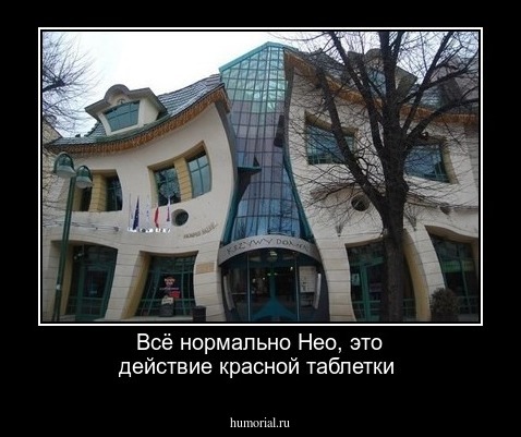 Всё нормально Нео, это действие красной таблетки