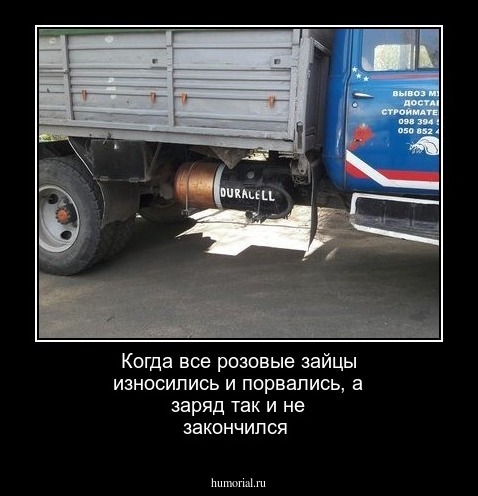 Когда все розовые зайцы износились и порвались, а заряд так и не закончился