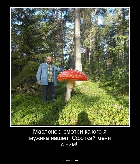 Масленок, смотри какого я мужика нашел! Сфоткай меня с ним! 