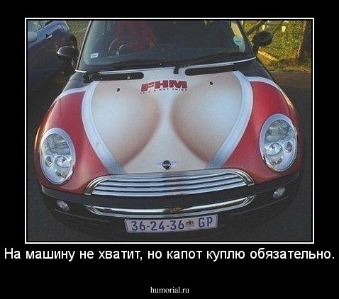 На машину не хватит, но капот куплю обязательно.